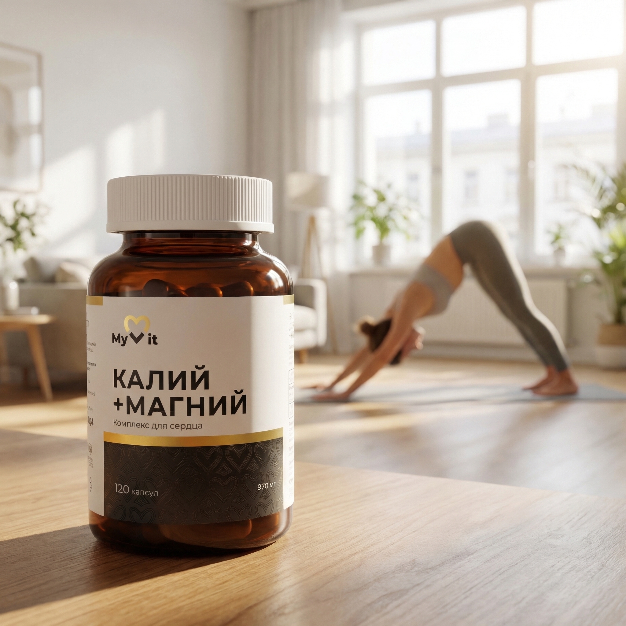 БАД к пище Калий цитрат + магний цитрат 120 капс.