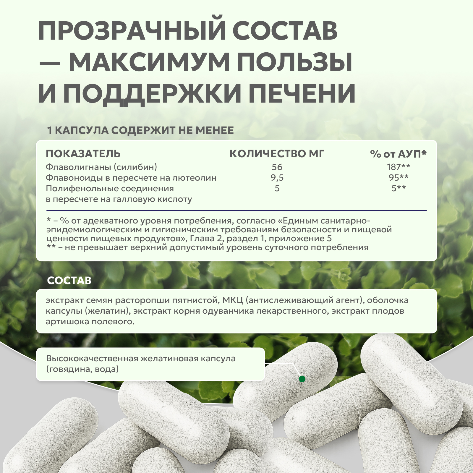 БАД к пище Силимарин комплекс 60 капс.
